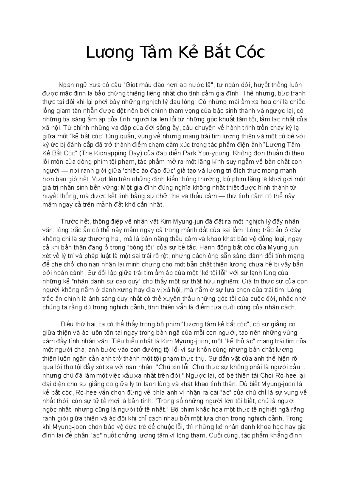 Ta1211 - Phân Tích Tâm Lý Trong Phim 