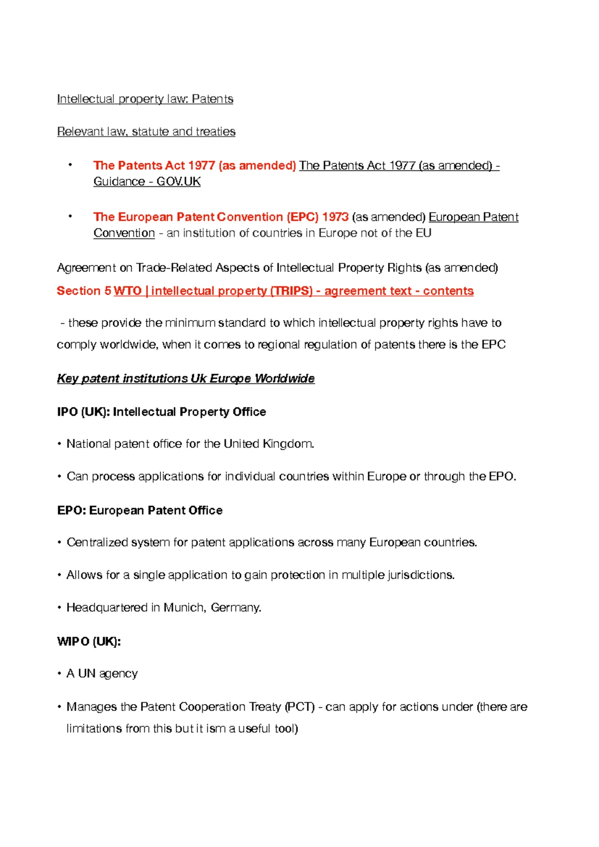 IP Introduction Notes: Understanding Global Intellectual Property ...