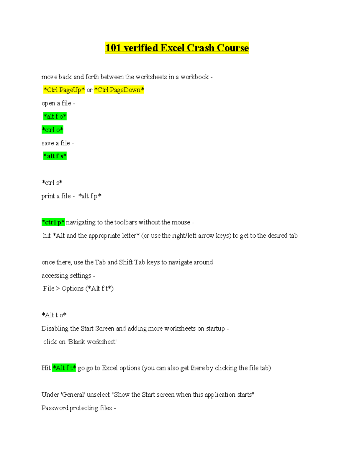 Excel 101: Verified Crash Course on Essential Functions & Shortcuts ...