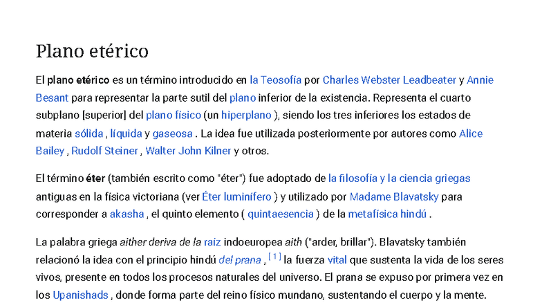 Plano Et rico Conceptos Y Teor as En La Teosof a Studocu
