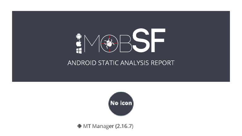ANDROID STATIC ANALYSIS REPORT MT Manager (2.16.7) Findings Summary ...