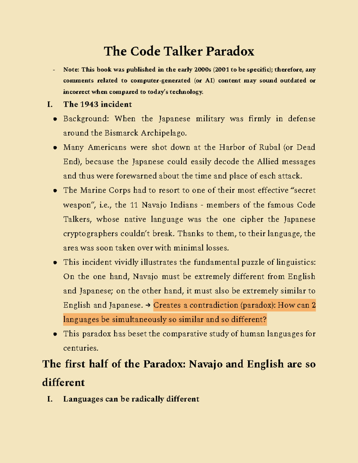 The Code Talker Paradox: Linguistic Complexity and Cultural Insights ...