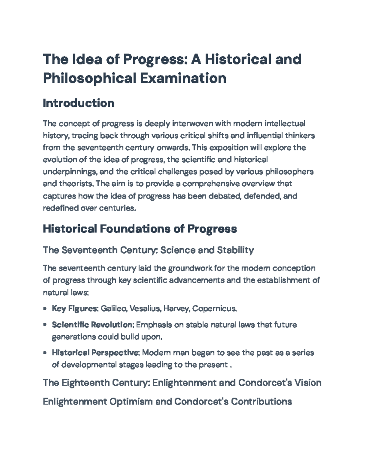 PHI 101: The Idea of Progress - Historical and Philosophical Insights ...