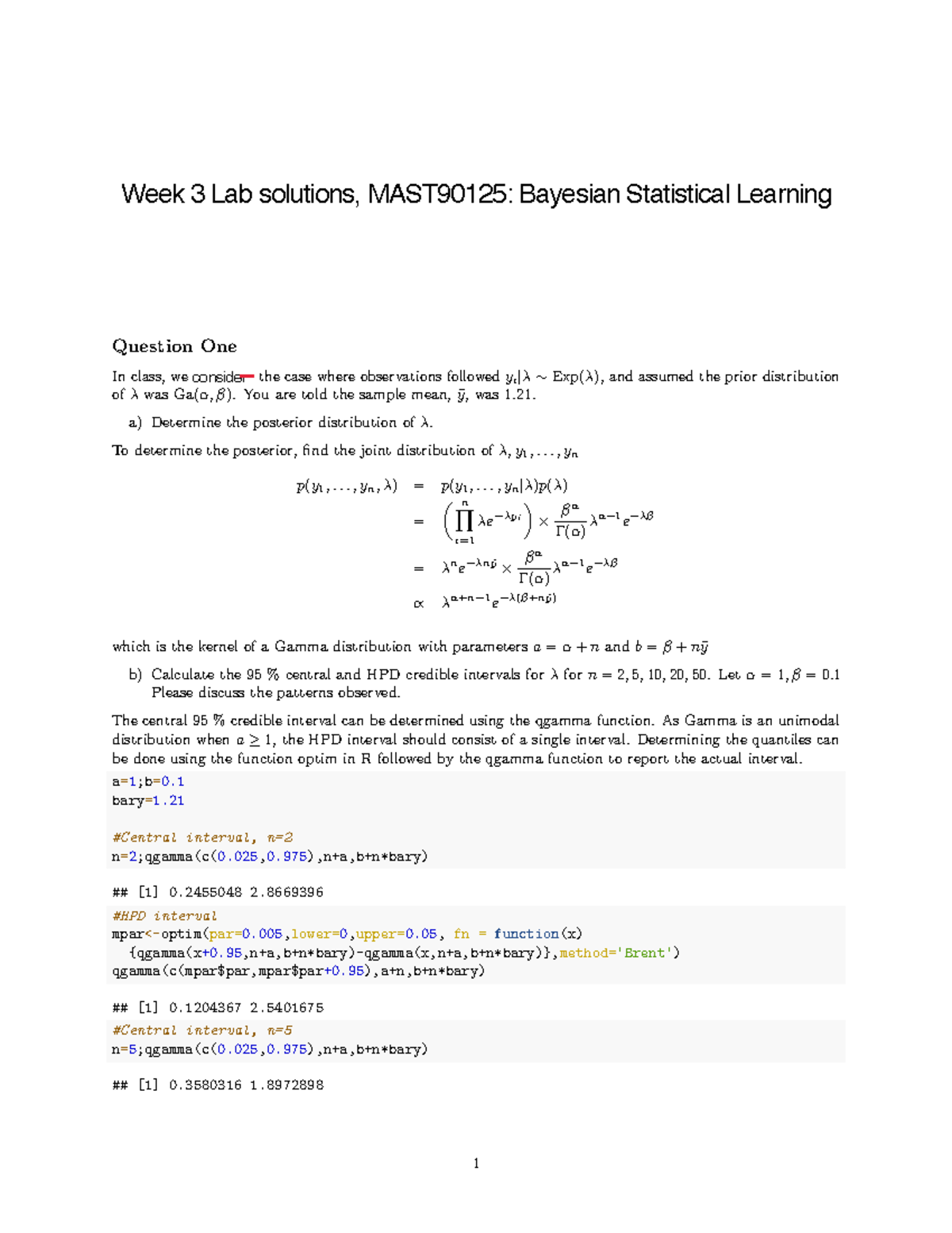 Lab-week3sol - Practice material for tutorial week 3 answers - Question ...