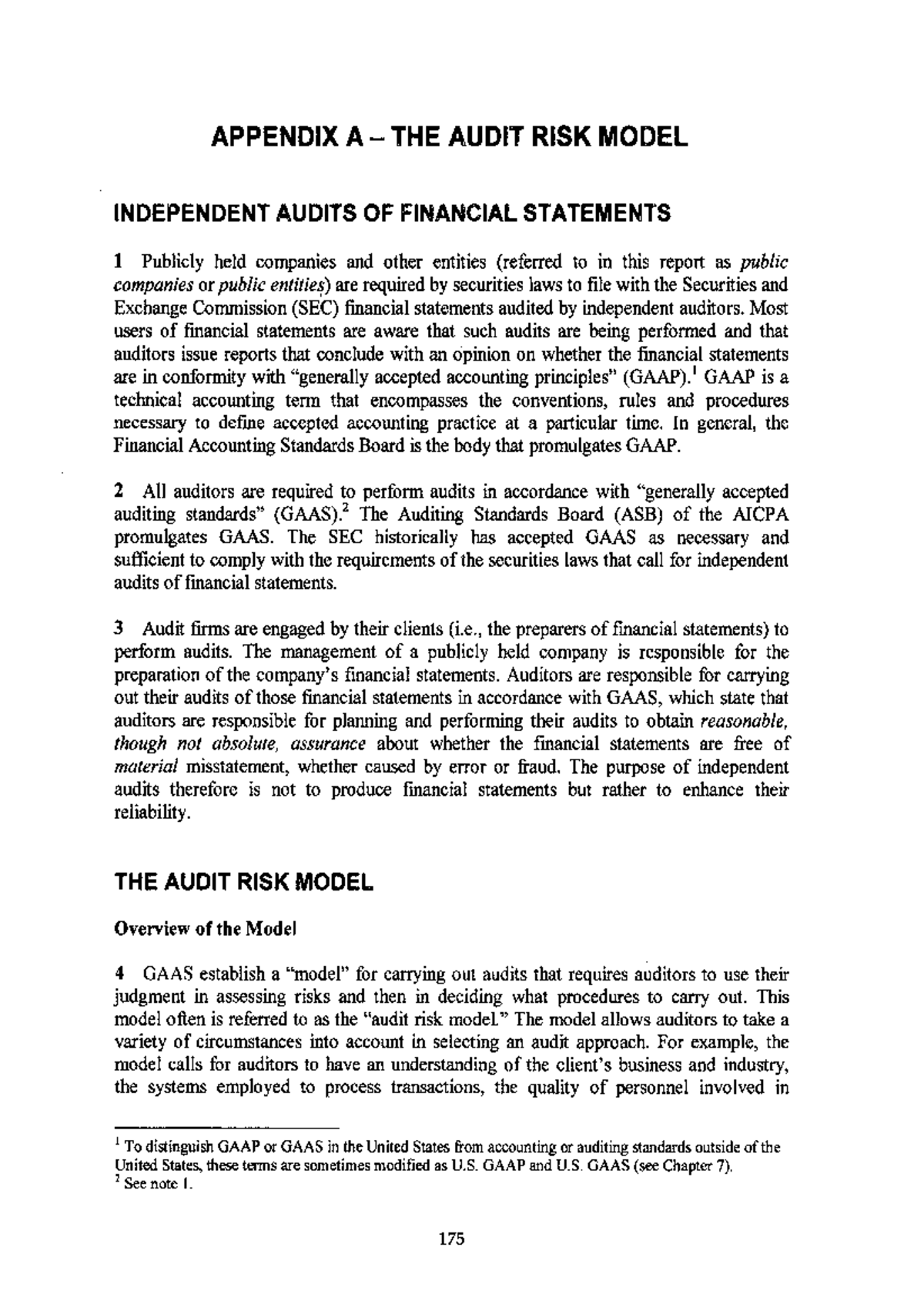 Audit Risk Model in Independent Audits of Financial Statements (ACC ...
