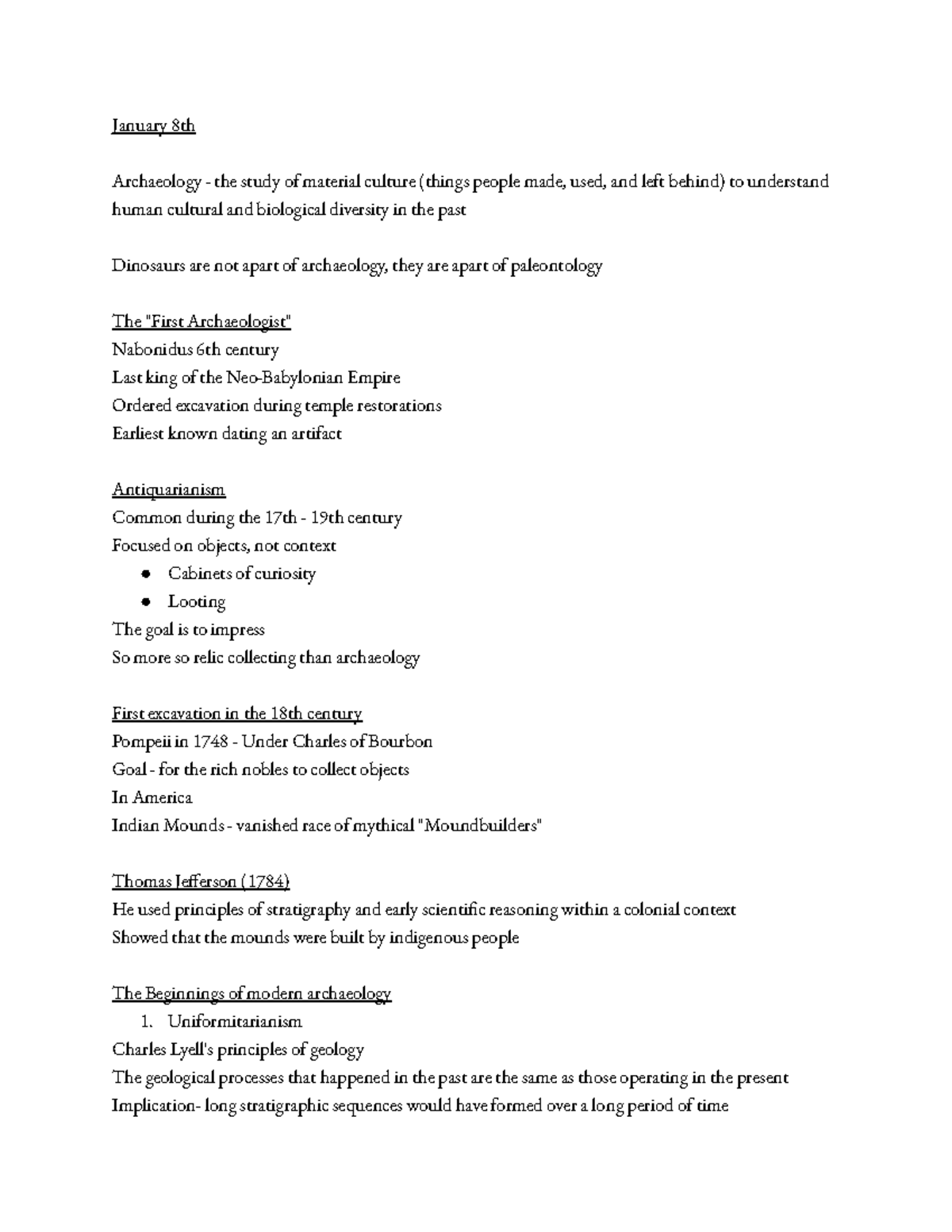 ANTH 101: Comprehensive Notes on Archaeology and Cultural Evolution ...