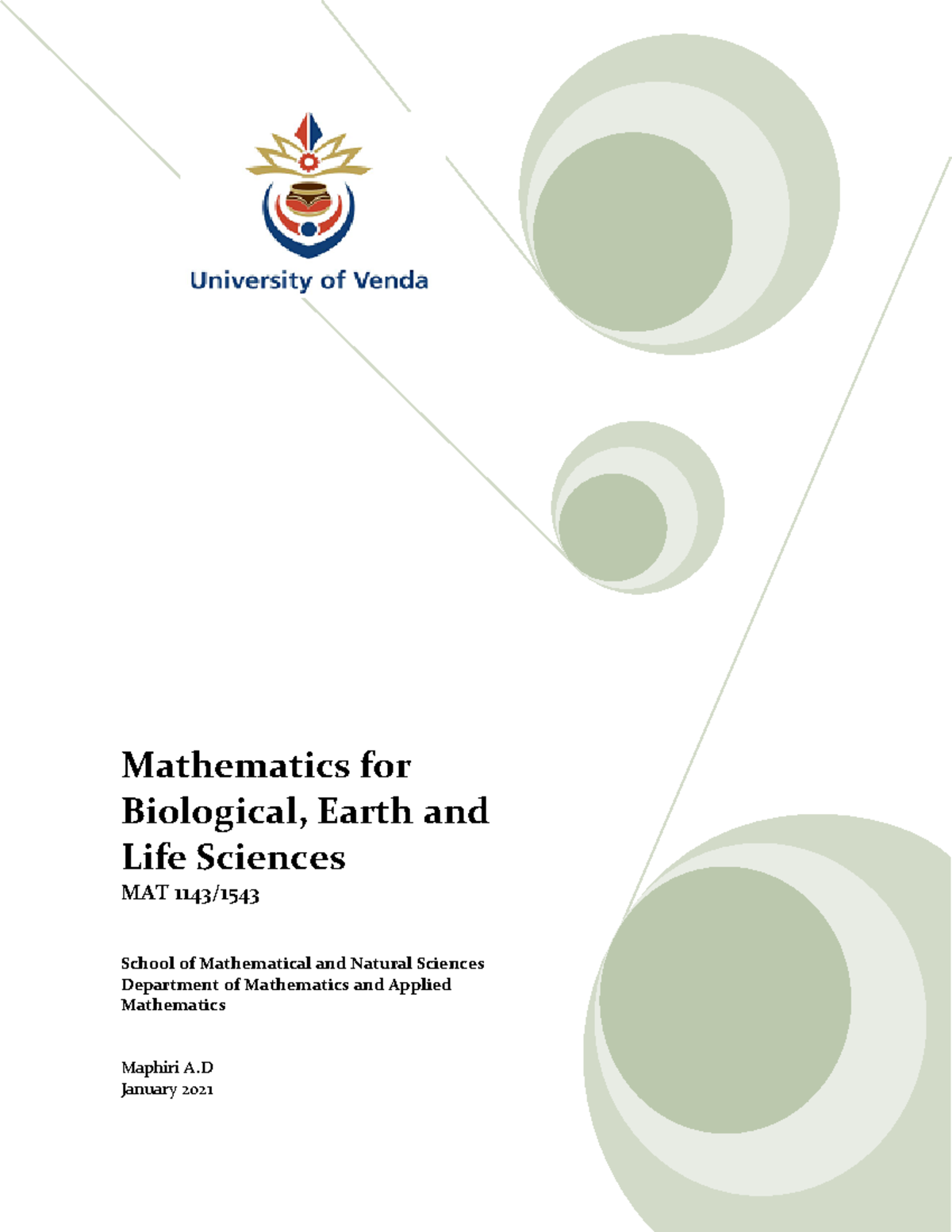 MAT1143 Final Exam Lecture Notes on Functions and Derivatives - Studocu