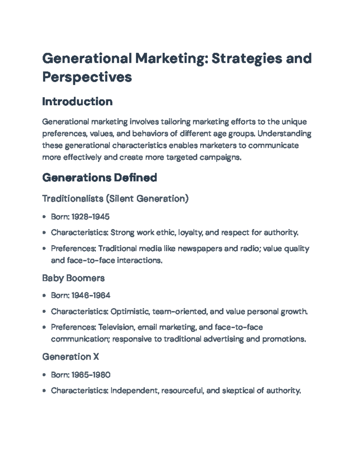 Generational Marketing Strategies: Targeting Different Age Groups ...