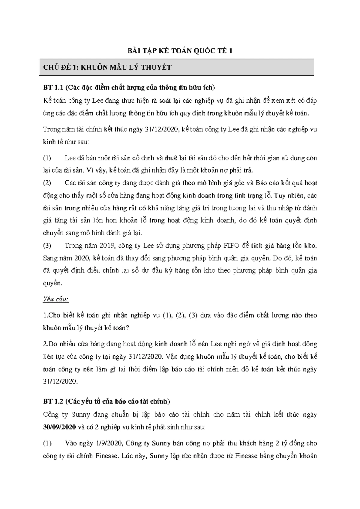 F7 ACCA 2018 Sample Questions for Financial Reporting Exam - Studocu
