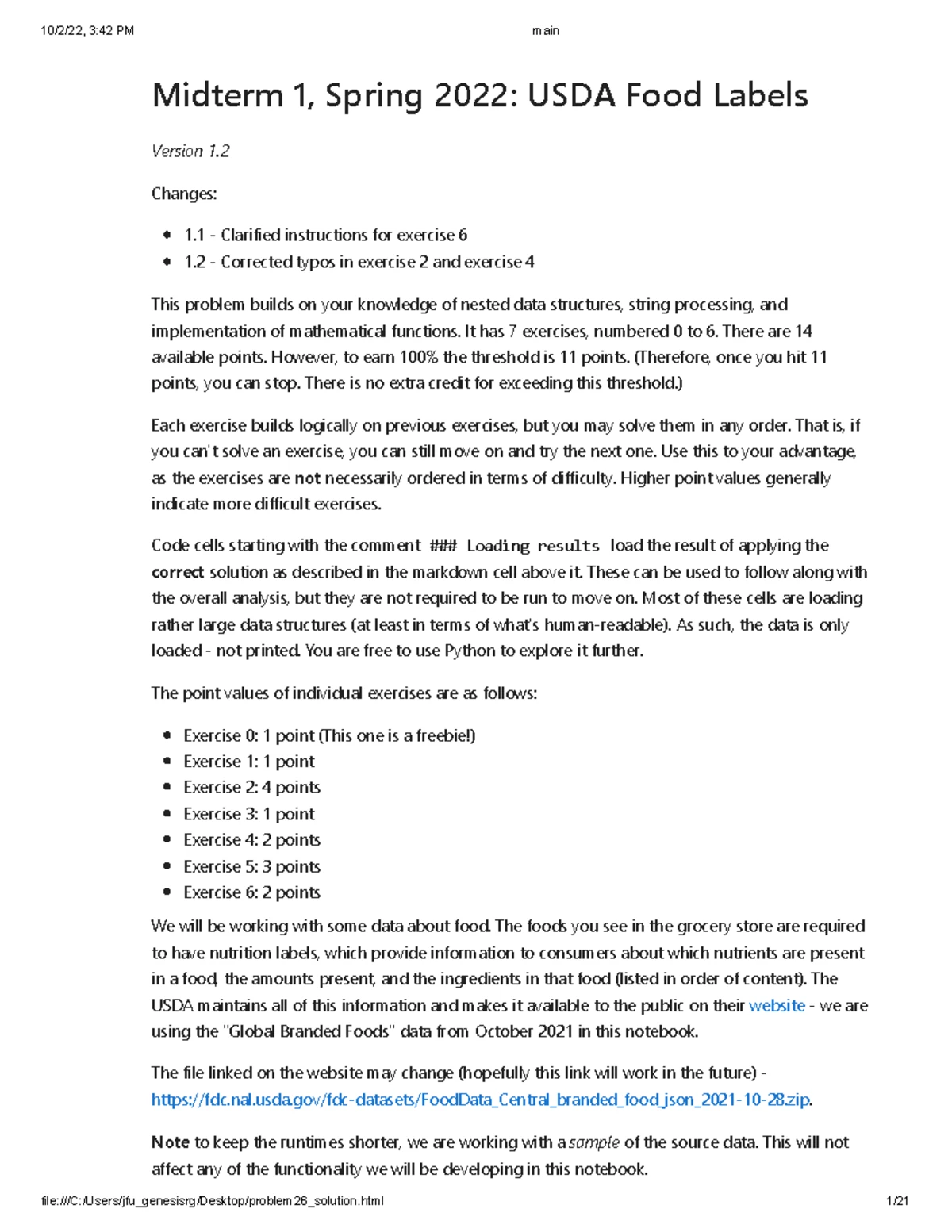 Midterm 2 spring 2023 - Practice materials - main April 10, 2023 1 ...