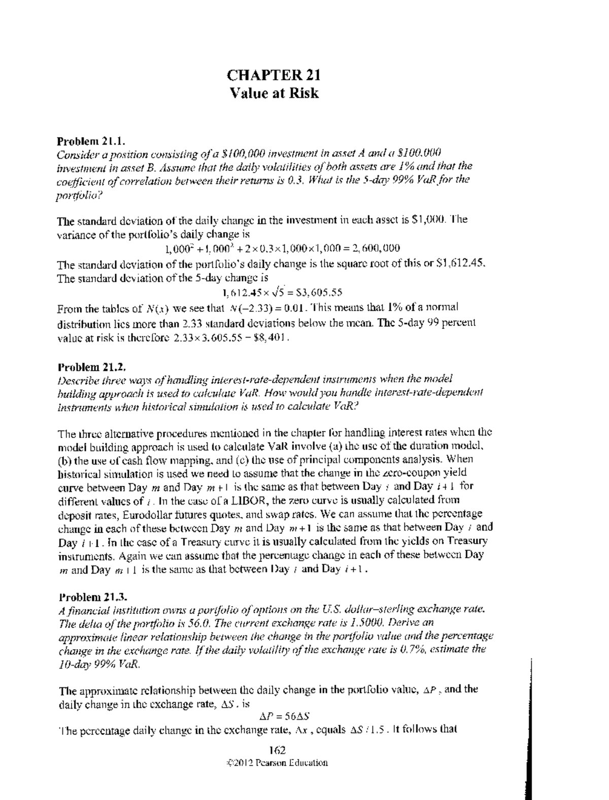 CHAPTER 18 Greek Letters Practice Questions and Solutions - Studocu