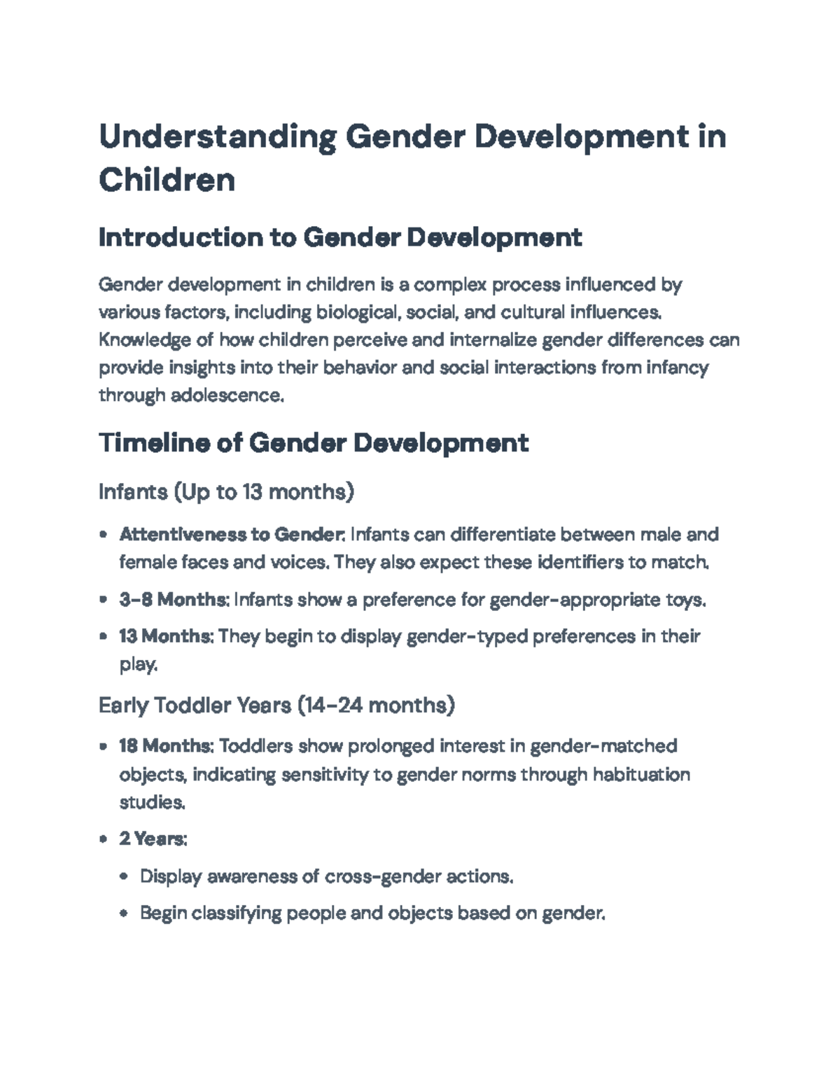 Understanding Gender Development in Children: Key Stages & Influences ...