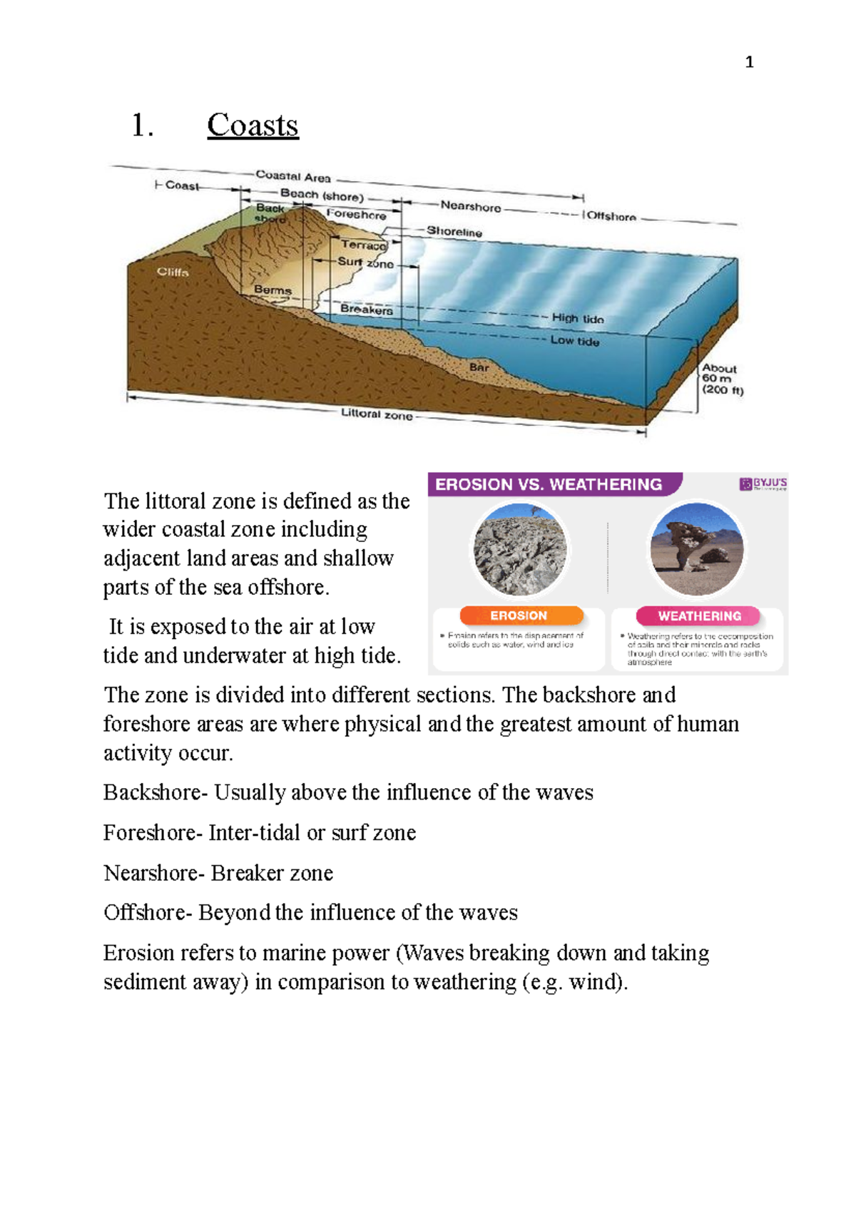 Coasts Study Notes: Key Features, Classifications & Characteristics ...