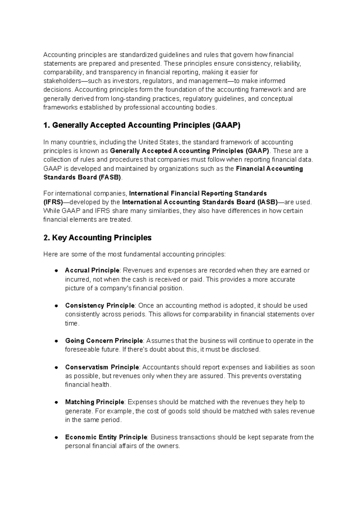 Accounting Principles (ACCT 101) Basic Notes for Students - Studocu