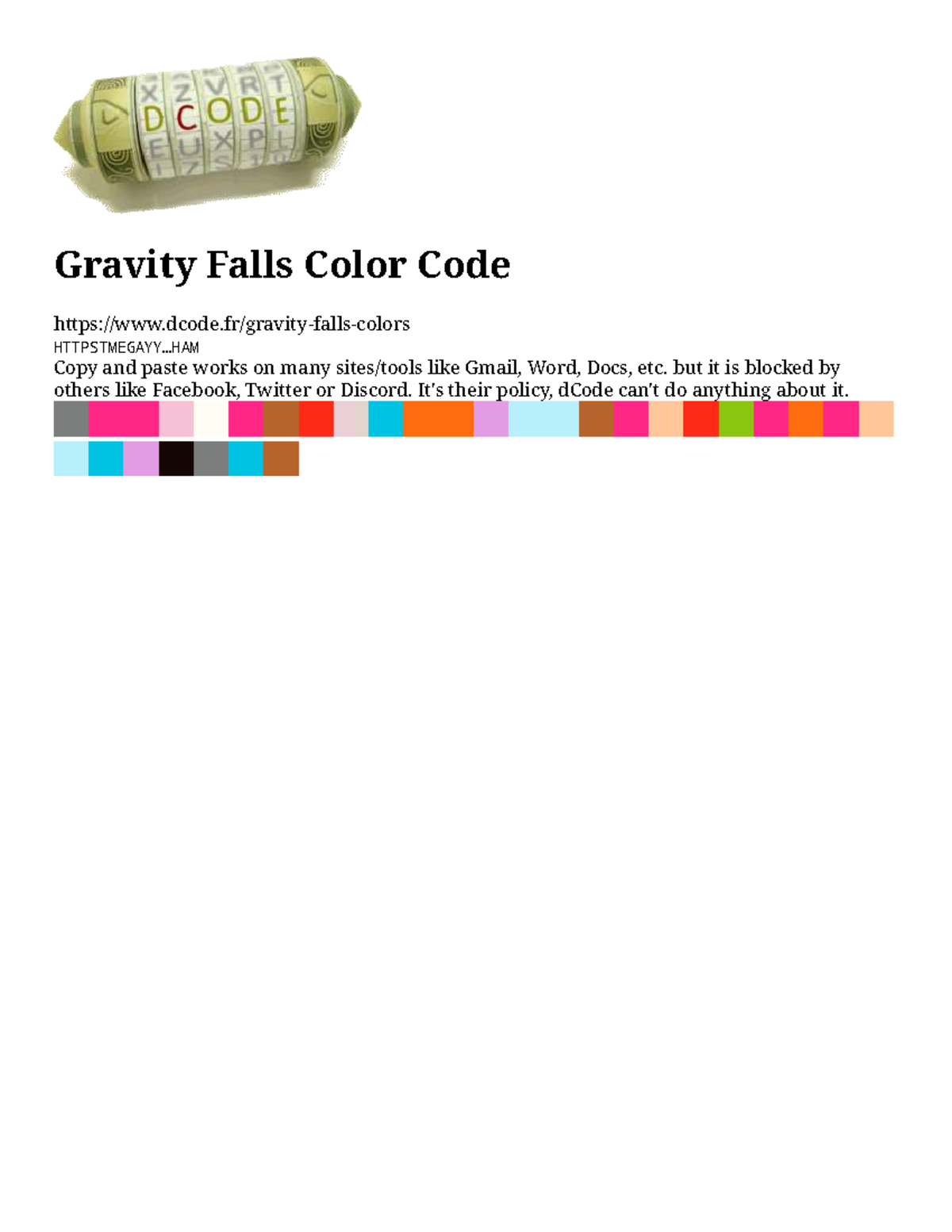 D Code Print Export - lol - Fundamentals of biology - Gravity Falls ...