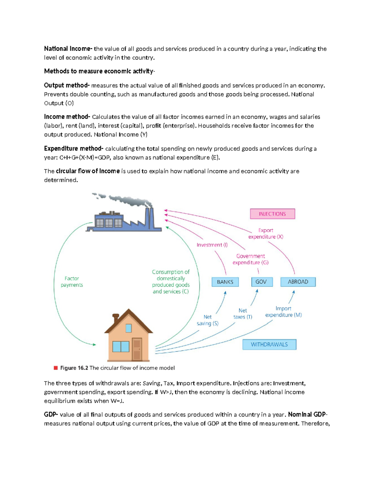 Unit 4 Test - Economic Activity and National Income Analysis - Studocu