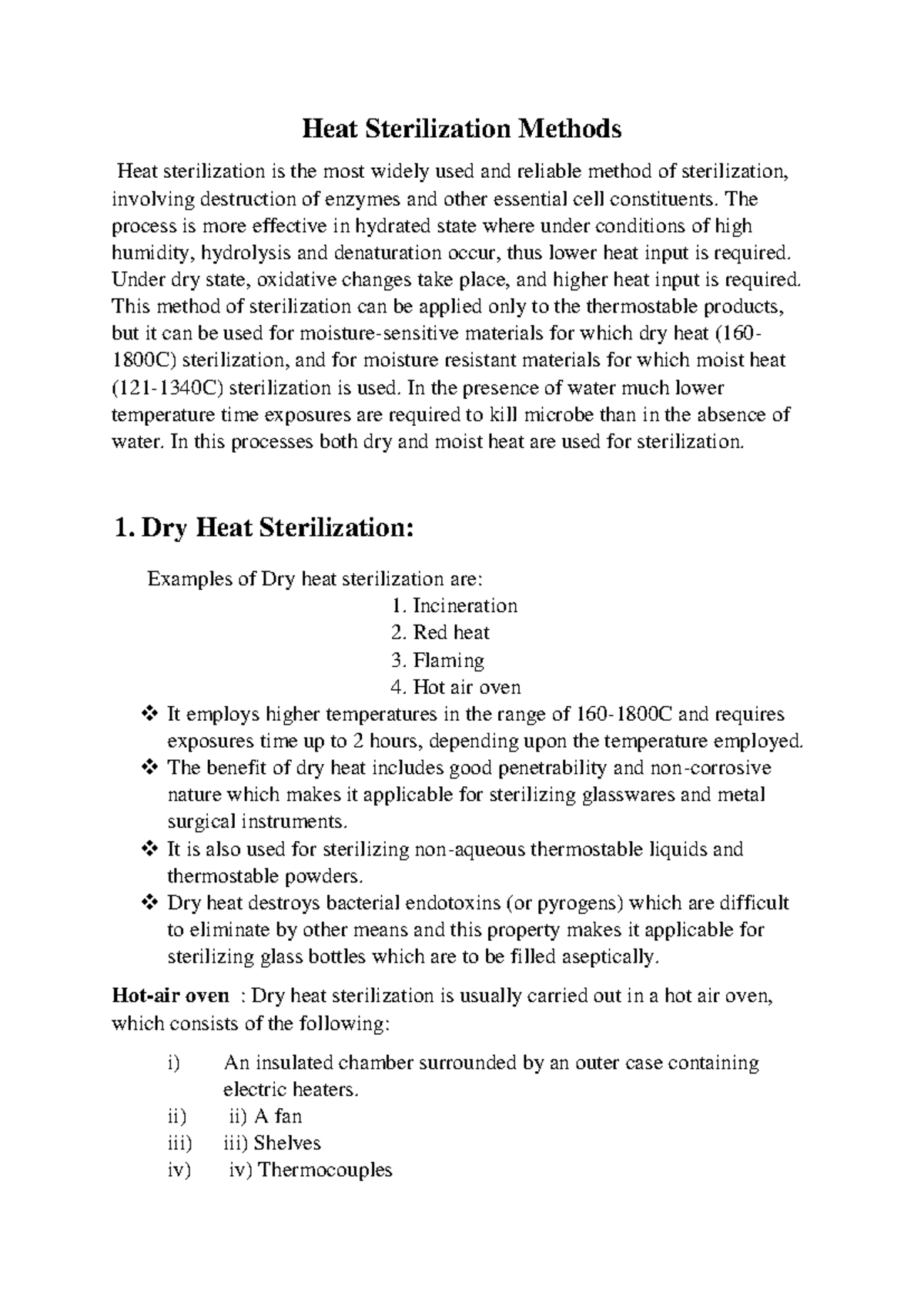 Heat Sterilization Methods (HS 101): Dry & Moist Techniques Explained ...