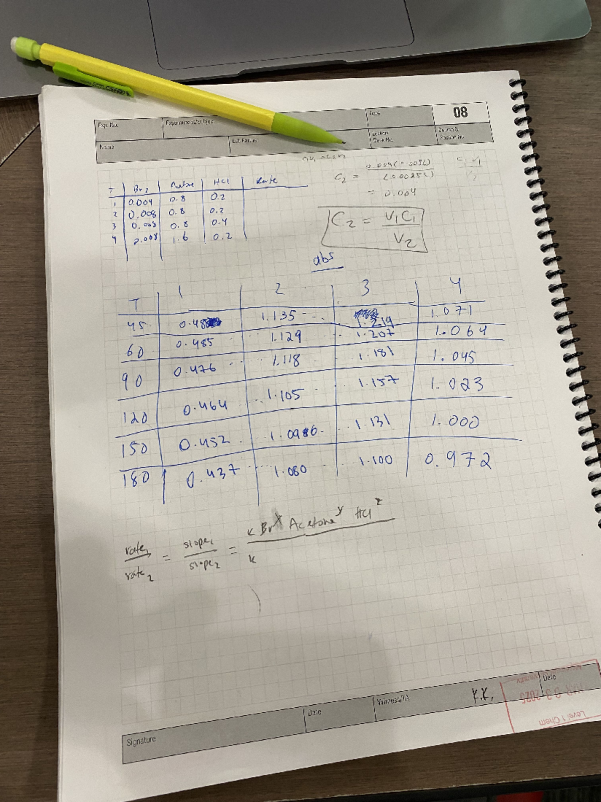 Imagetopdf - Lab 7 post lab calculations - Chem 1Aa3 - QIO Exp. No ...