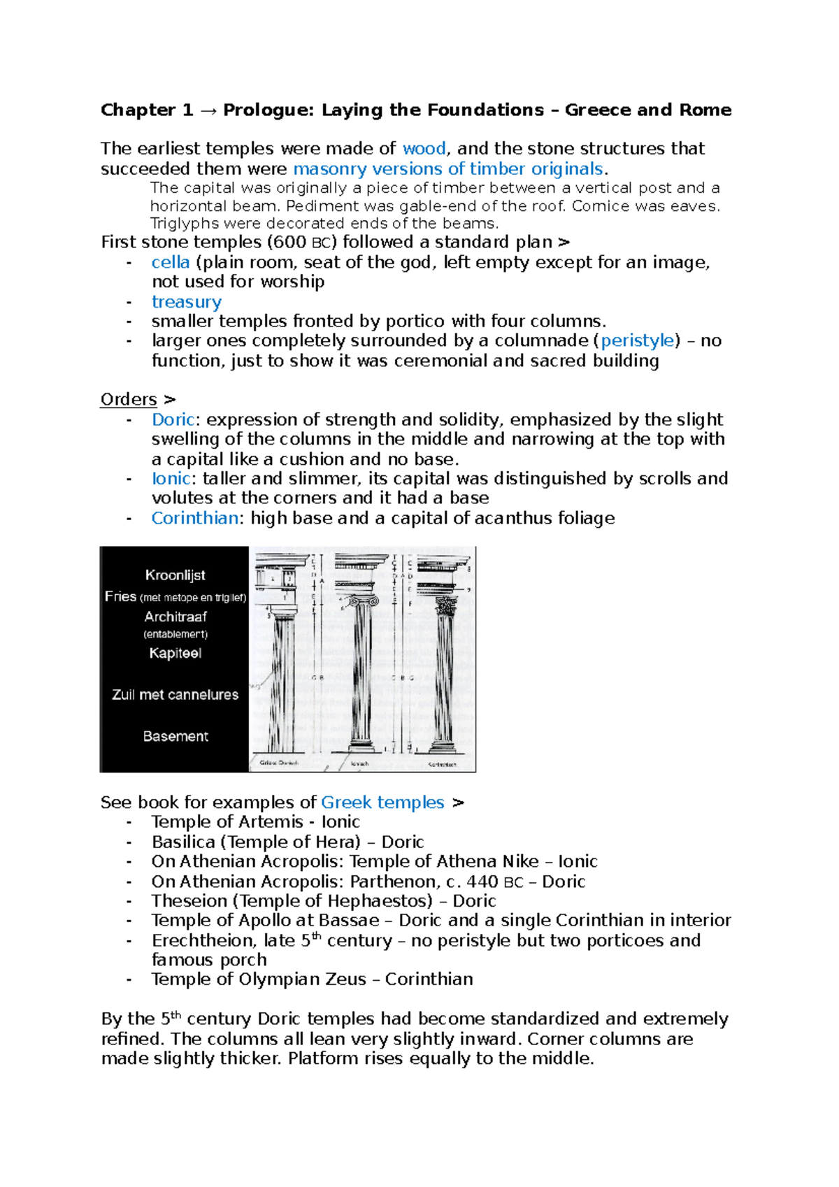 GR1 Chapter 1 - Foundations of Western Architecture: Greece to Rome ...