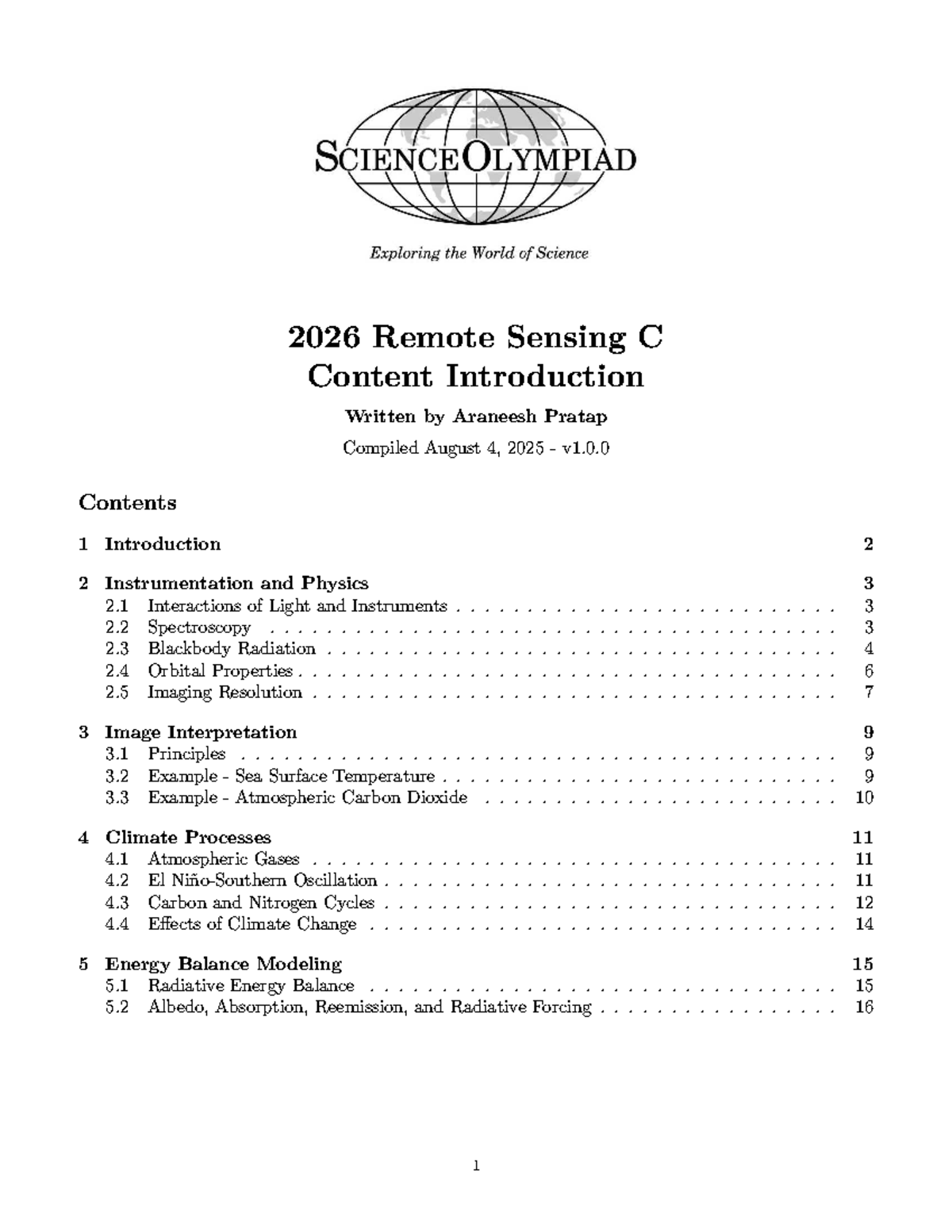 2026 Remote Sensing C: Comprehensive Content Overview - Studocu