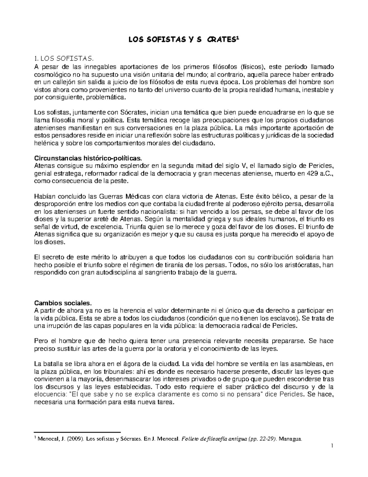 LOS SOFISTAS Y SÓCRATES: FILOSOFÍA Y POLÍTICA EN ATENAS - Studocu