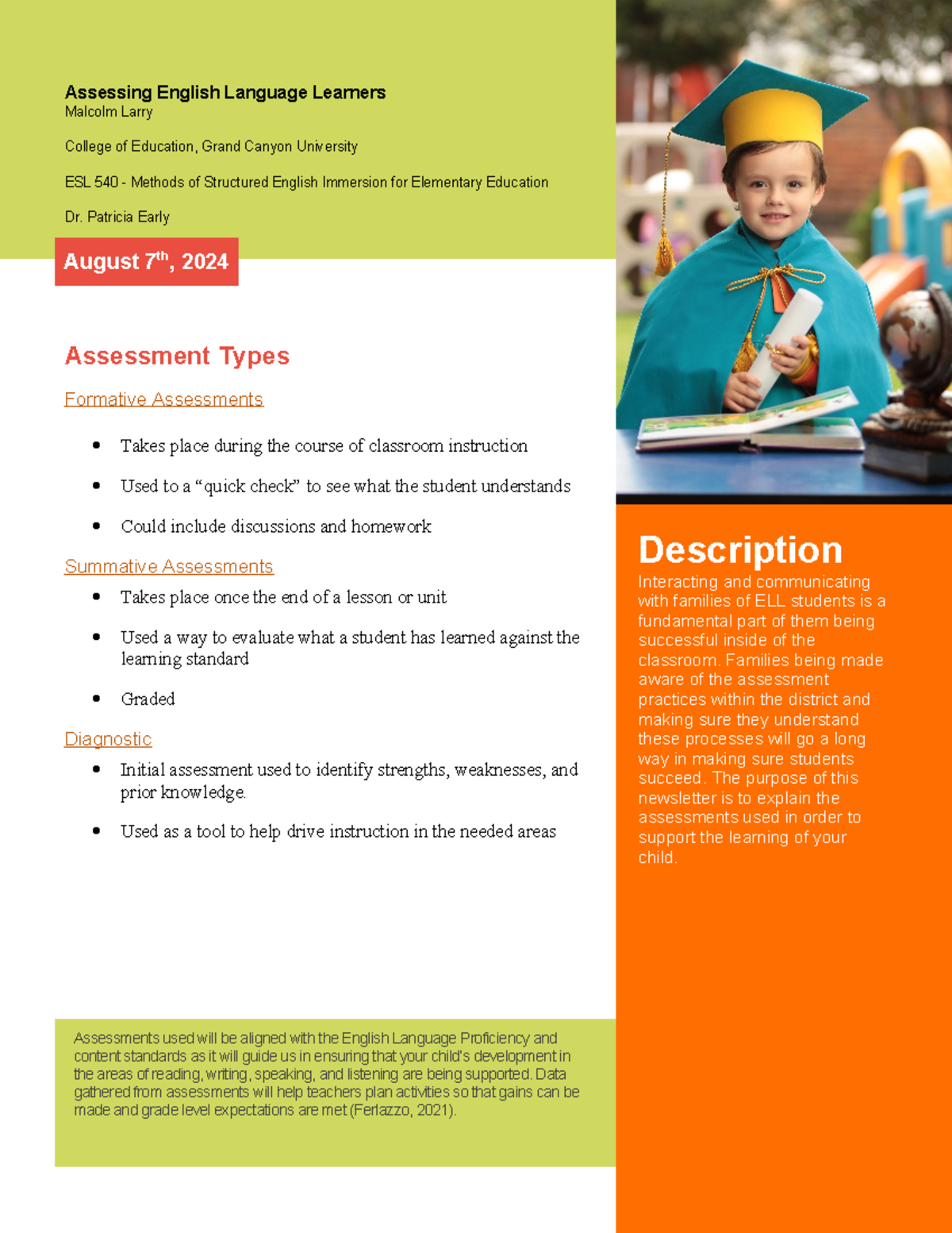 Assessing English Language Learners Assessing English Language