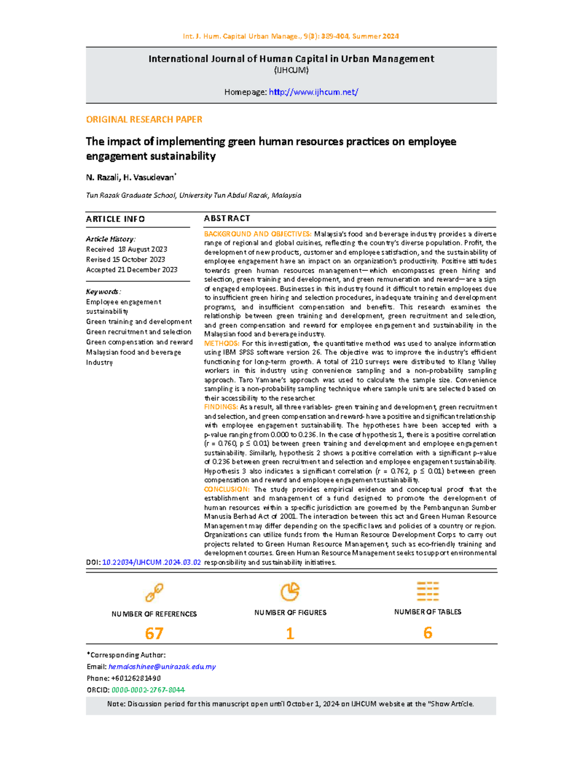 The Impact of Green HR Practices on Employee Engagement Sustainability ...