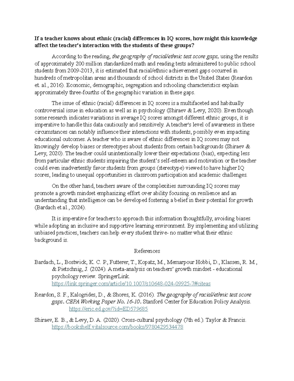 Psy 491 Module 4 Video Reflection: Social Learning Theory & Change ...