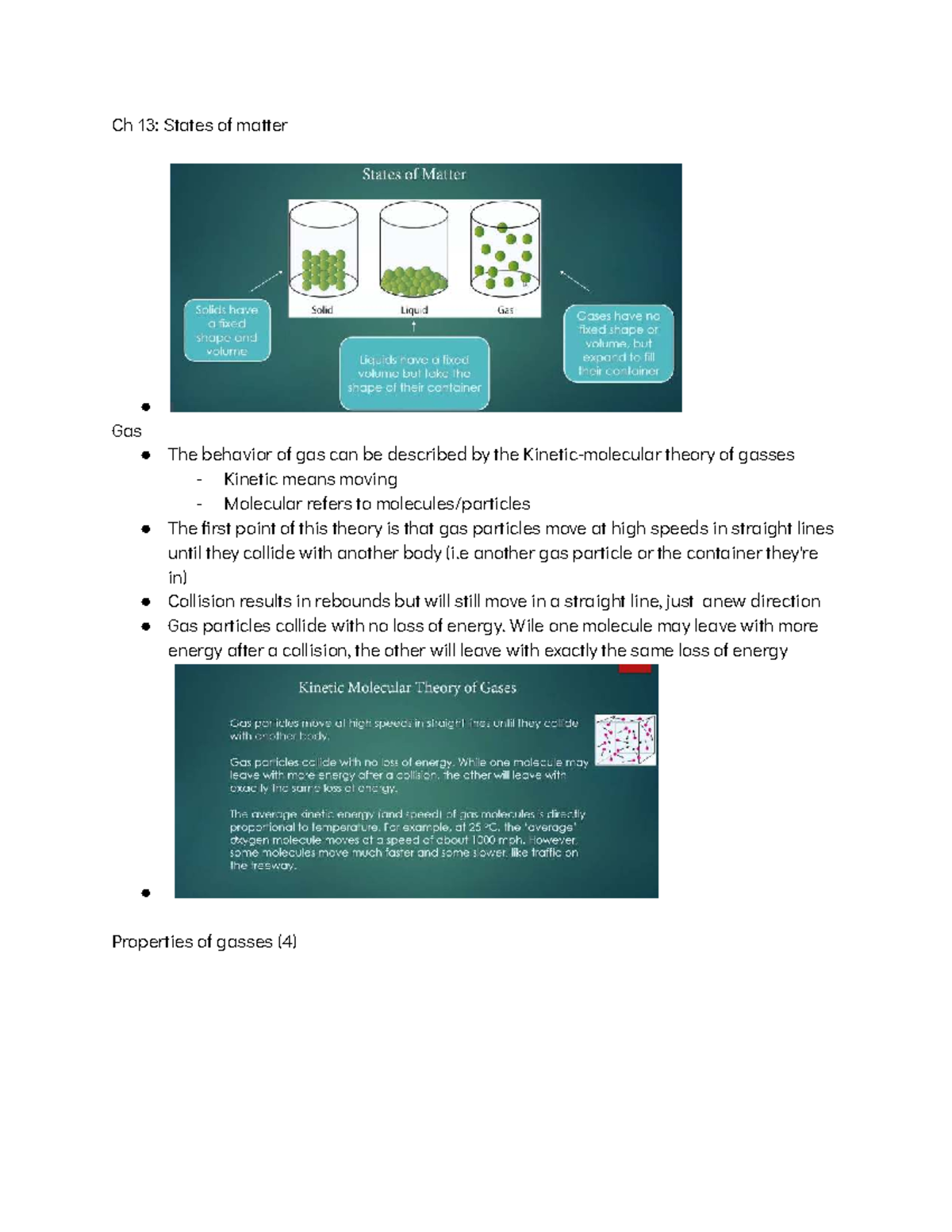 Ch 13: States of Matter - Understanding Gas Behavior and Properties ...