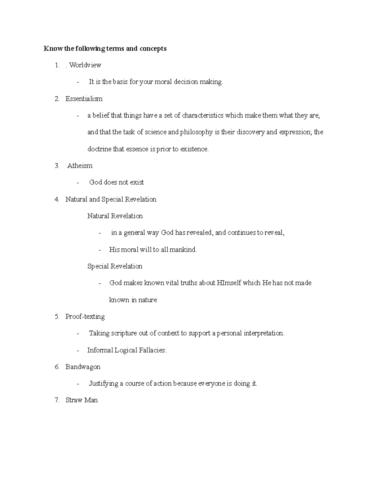 RLGN 105 Final Exam Study Guide: Key Concepts and Terms - Studocu