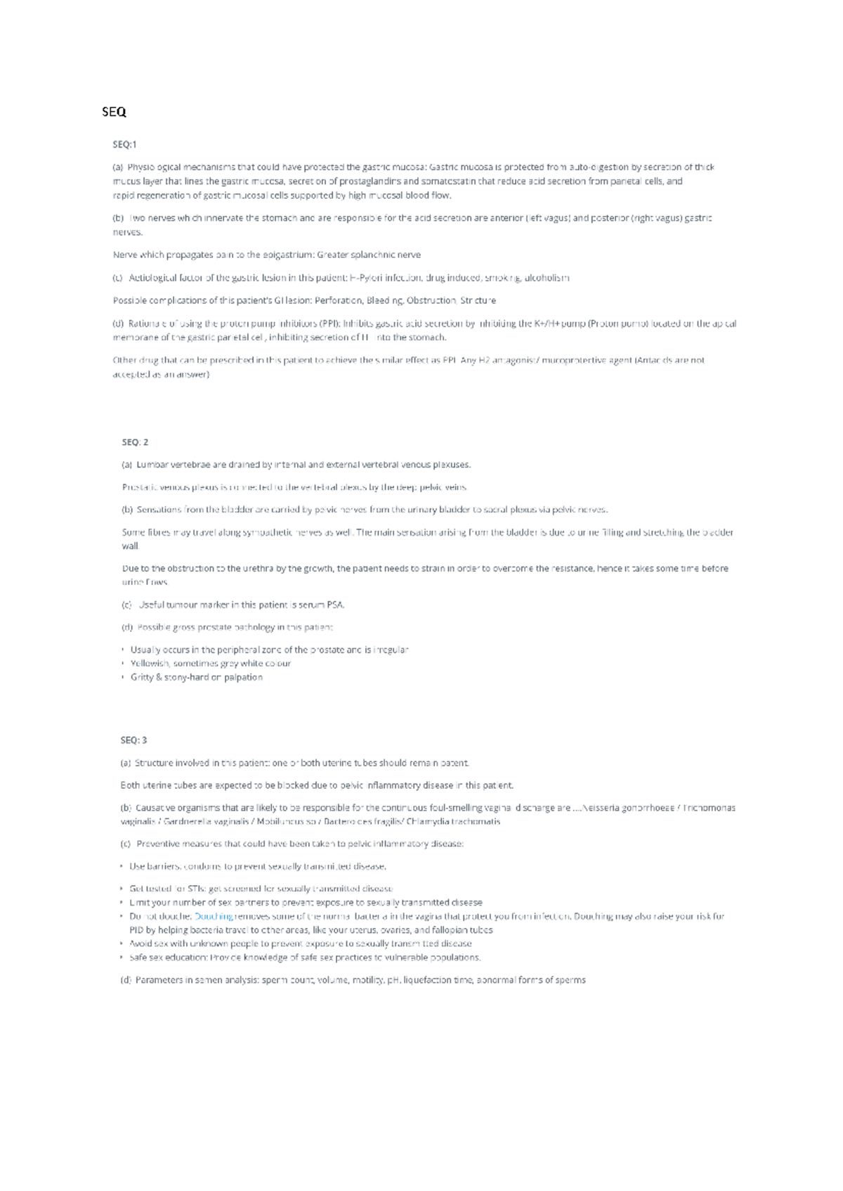 Short Essay Sample Questions for Final Exam with Answers - Studocu