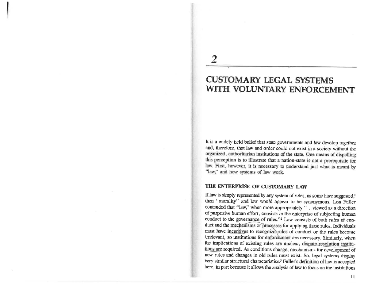 Final Exam Study Guide for ABC123: Customary Legal Systems Explained ...