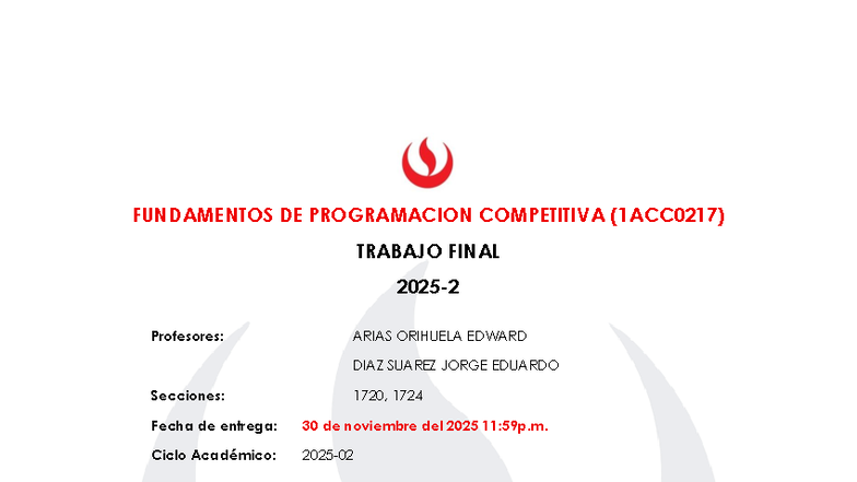 Trabajo Final de Fundamentos de Programación Competitiva (1ACC0217 ...