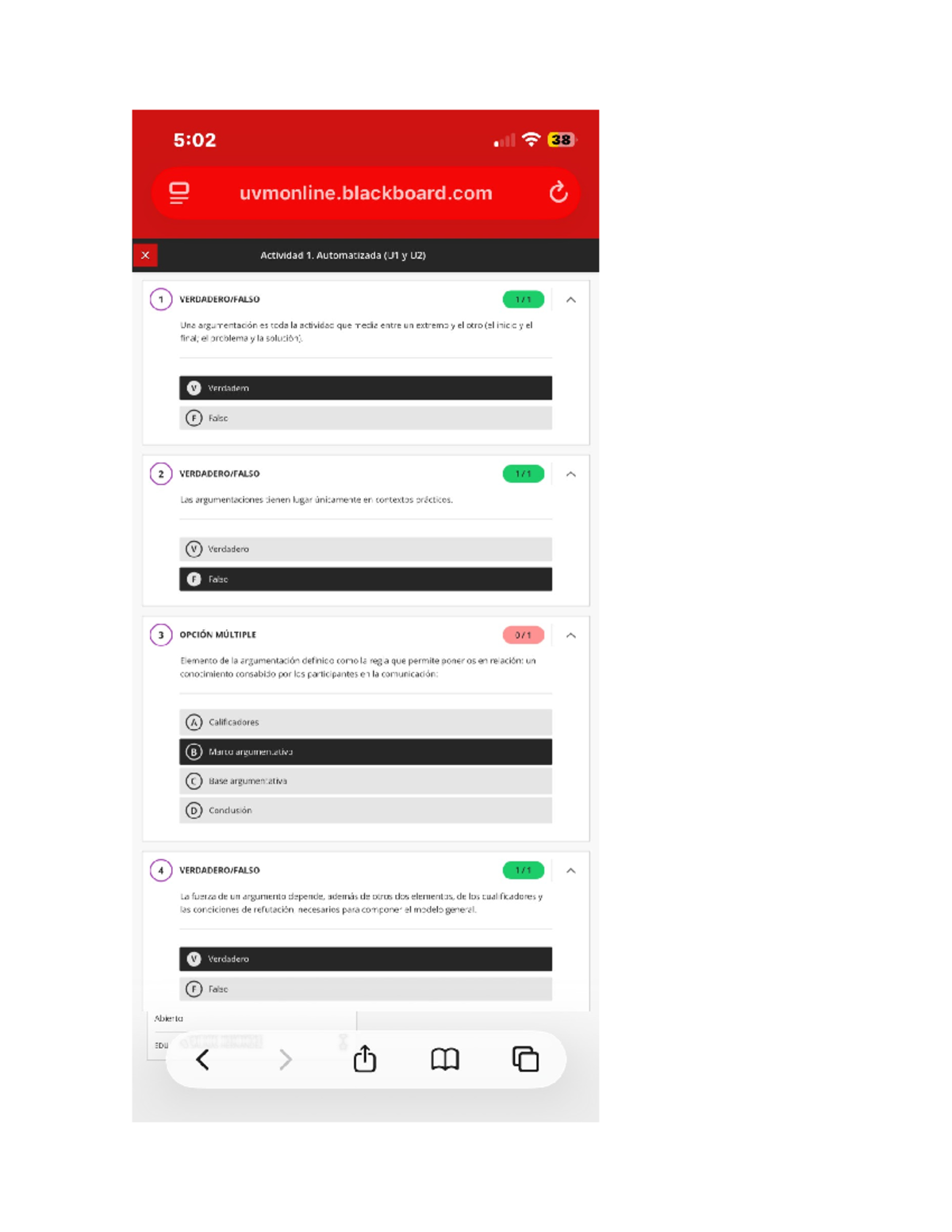 Actividad 1: Argumentación Jurídica (U1 y U2) - Automatizada - Document Preview