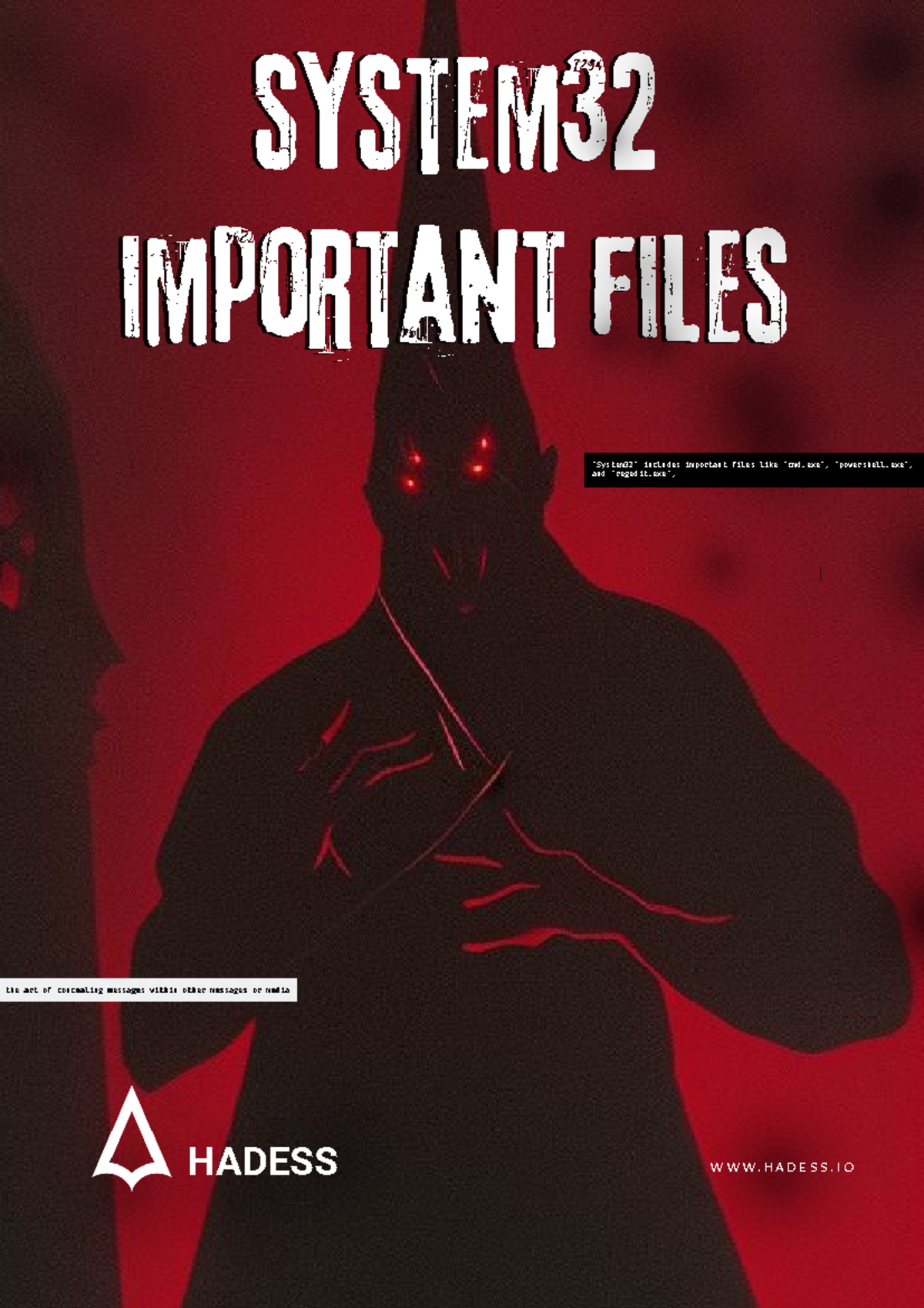 System32 Important Files Overview and Concealment Techniques - Studocu
