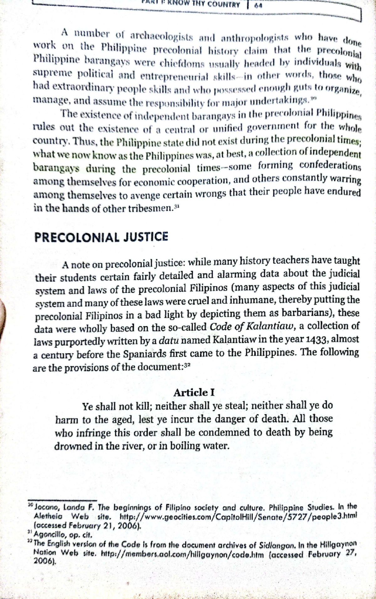 RPH3503 Final Notes on Precolonial Justice in the Philippines - Studocu