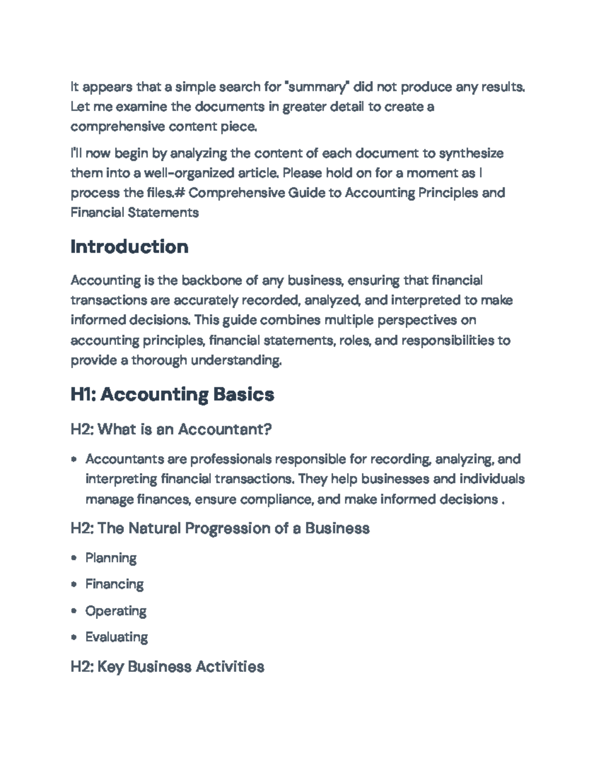Comprehensive Guide to Accounting Principles & Financial Statements ...