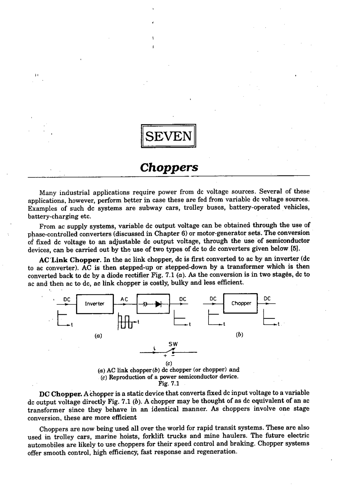 Chopper Configurations and Principles in Electrical Engineering (EE-202 ...
