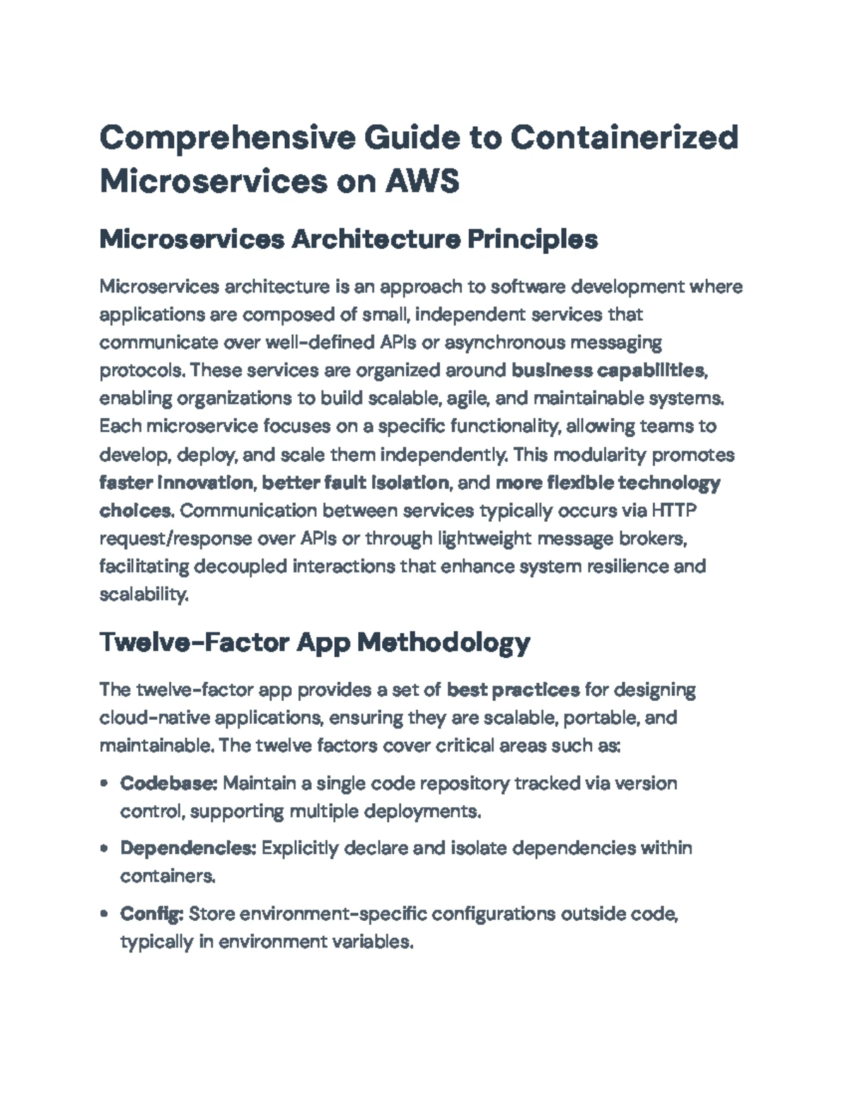 AWS Best Practices for Running Containerized Microservices at Scale ...