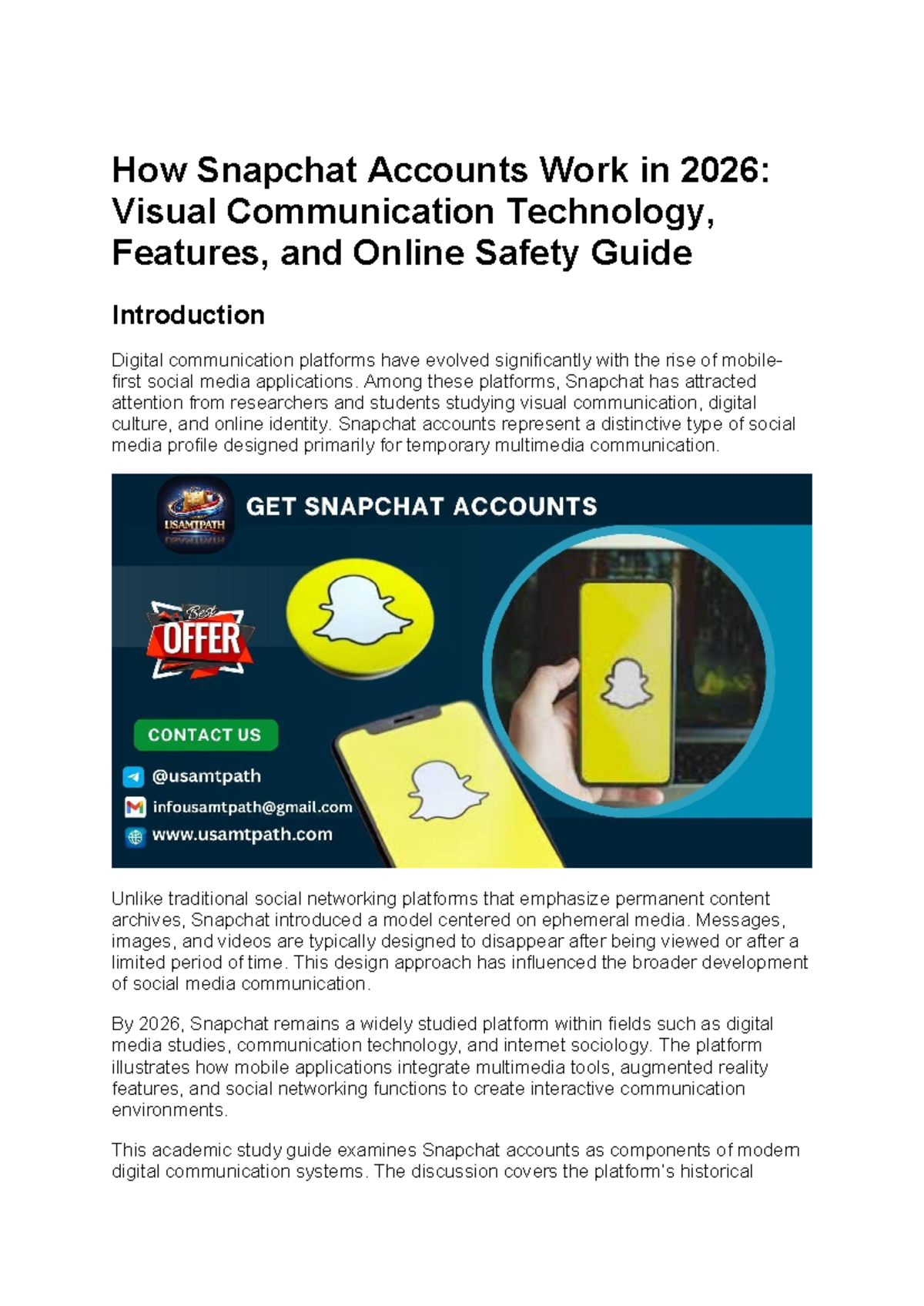 Understanding Snapchat's Visual Messaging System: A 2026 Guide - Studocu