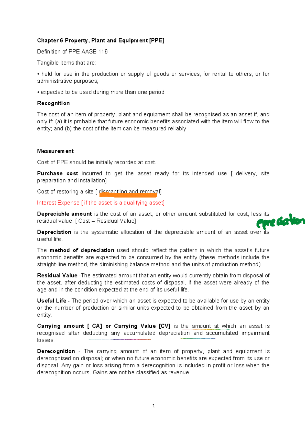 BUS 356 Session 2 Class Notes TJA 2025 Student - Chapter 6 Property ...
