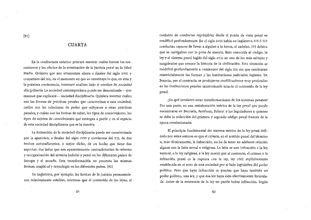 La Verdad Y Las Formas Jurídicas Michel Foucault Pdf www.studocu.com