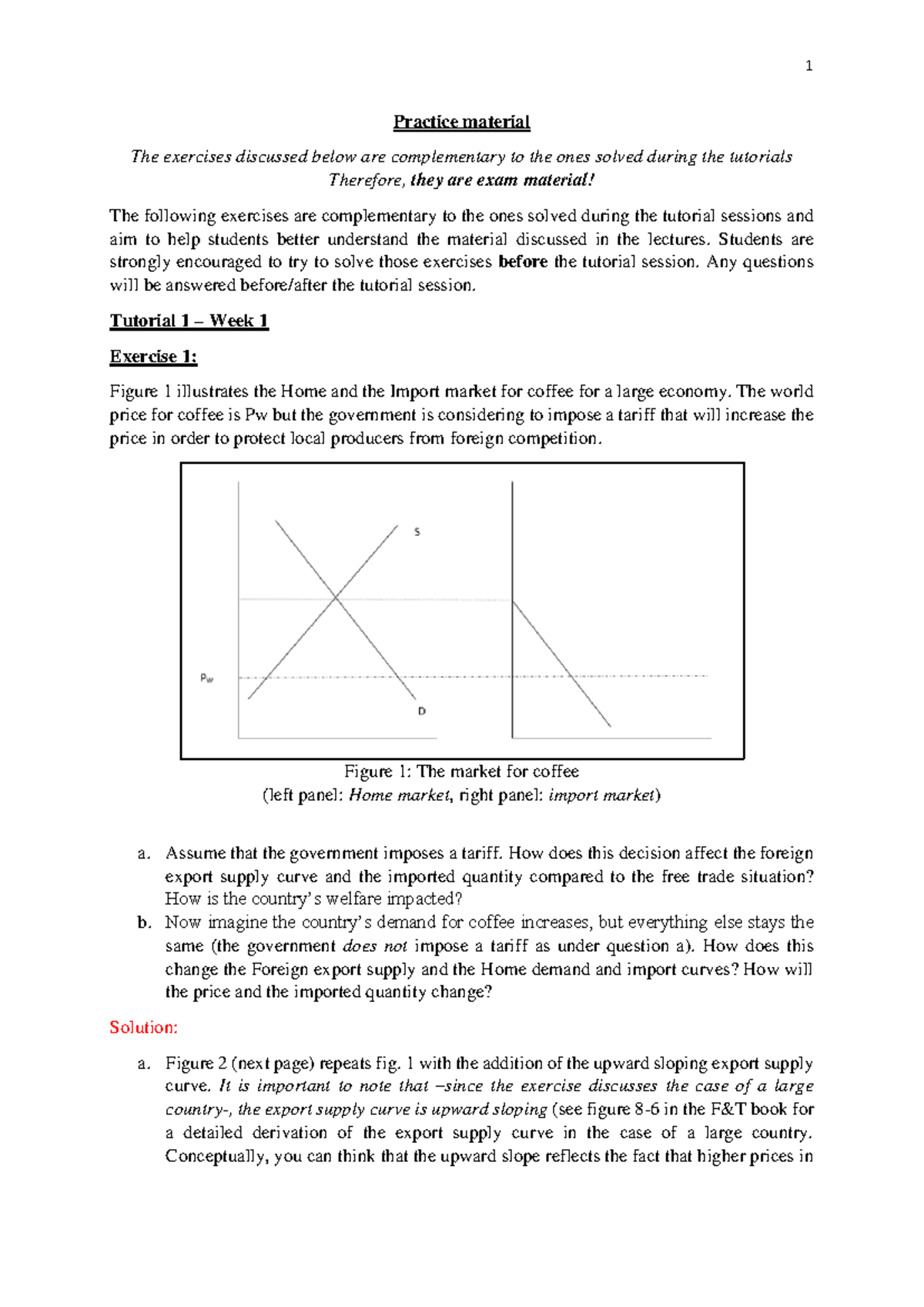 Practice Material for TP&EI: Exercises and Solutions for Exam Prep ...