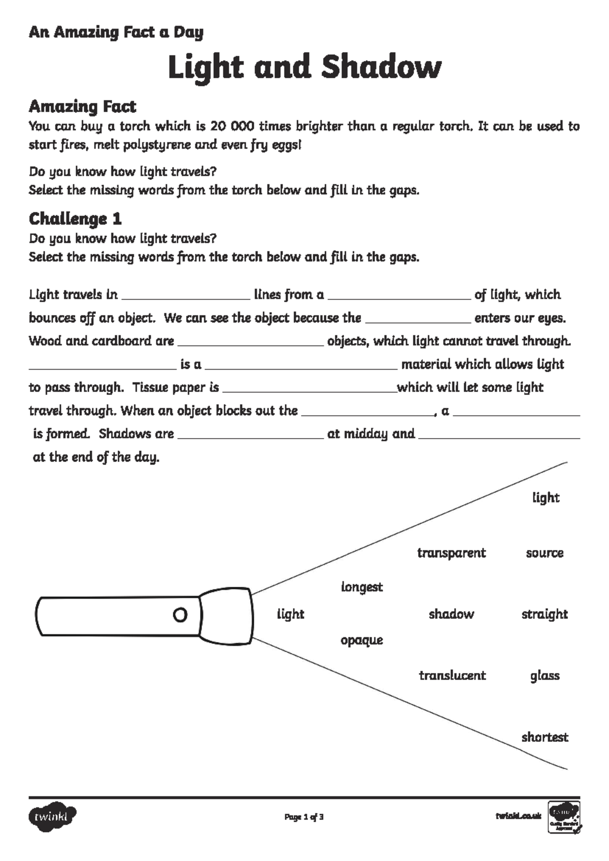 Light and Shadow Facts: Understanding Opaque, Transparent, and ...