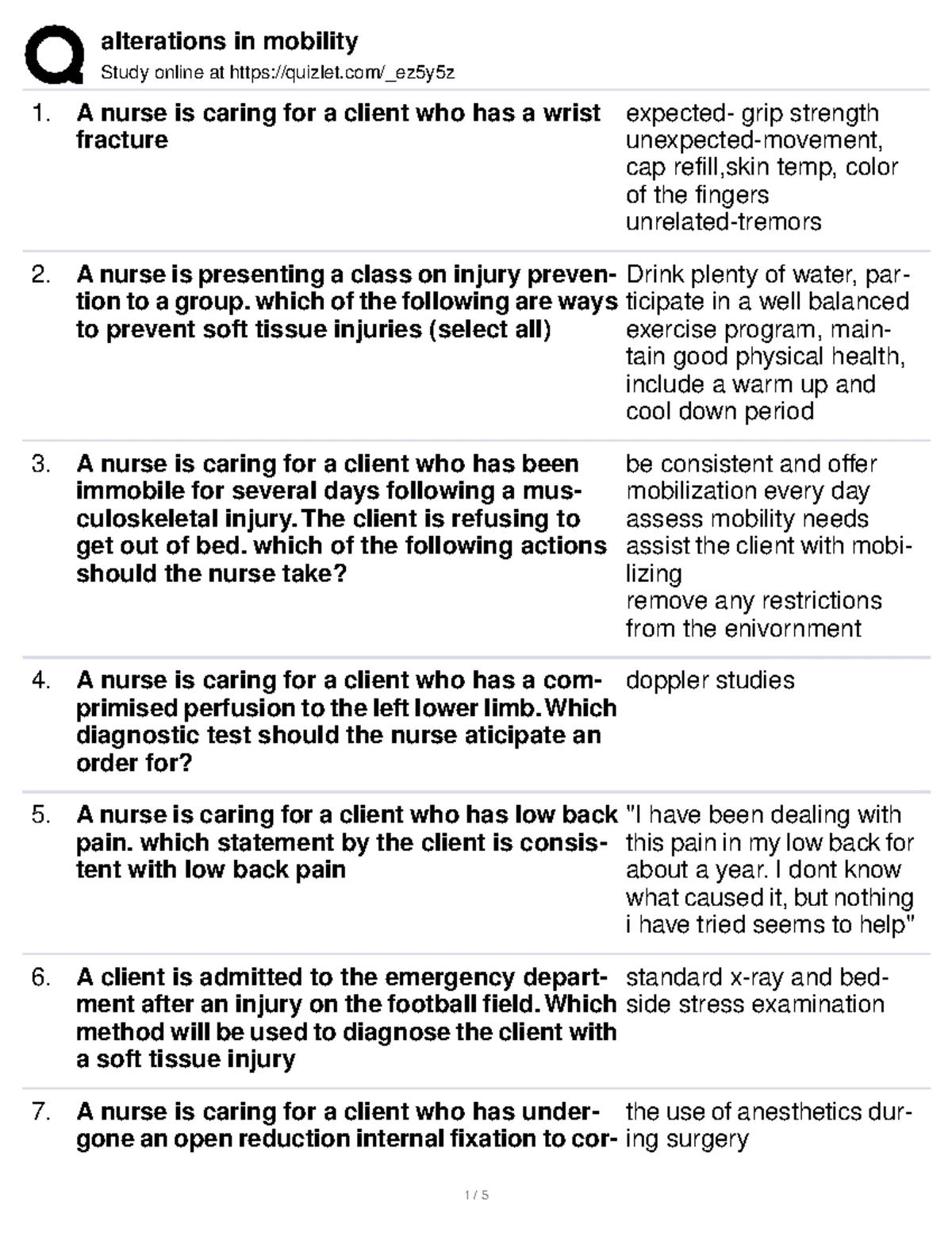 N101 Final Exam 5 Study Guide: Nursing Interventions & Med Math - Studocu