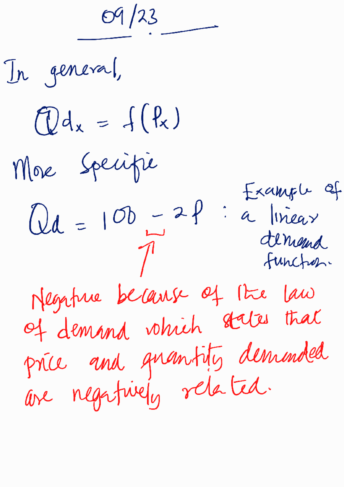 ECO 100: Linear Demand Functions and Supply Analysis Notes - Studocu