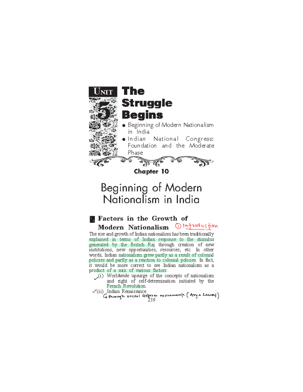 Indian nationalism (spectrum) - 239 Chapter 10 Beginning of Modern ...