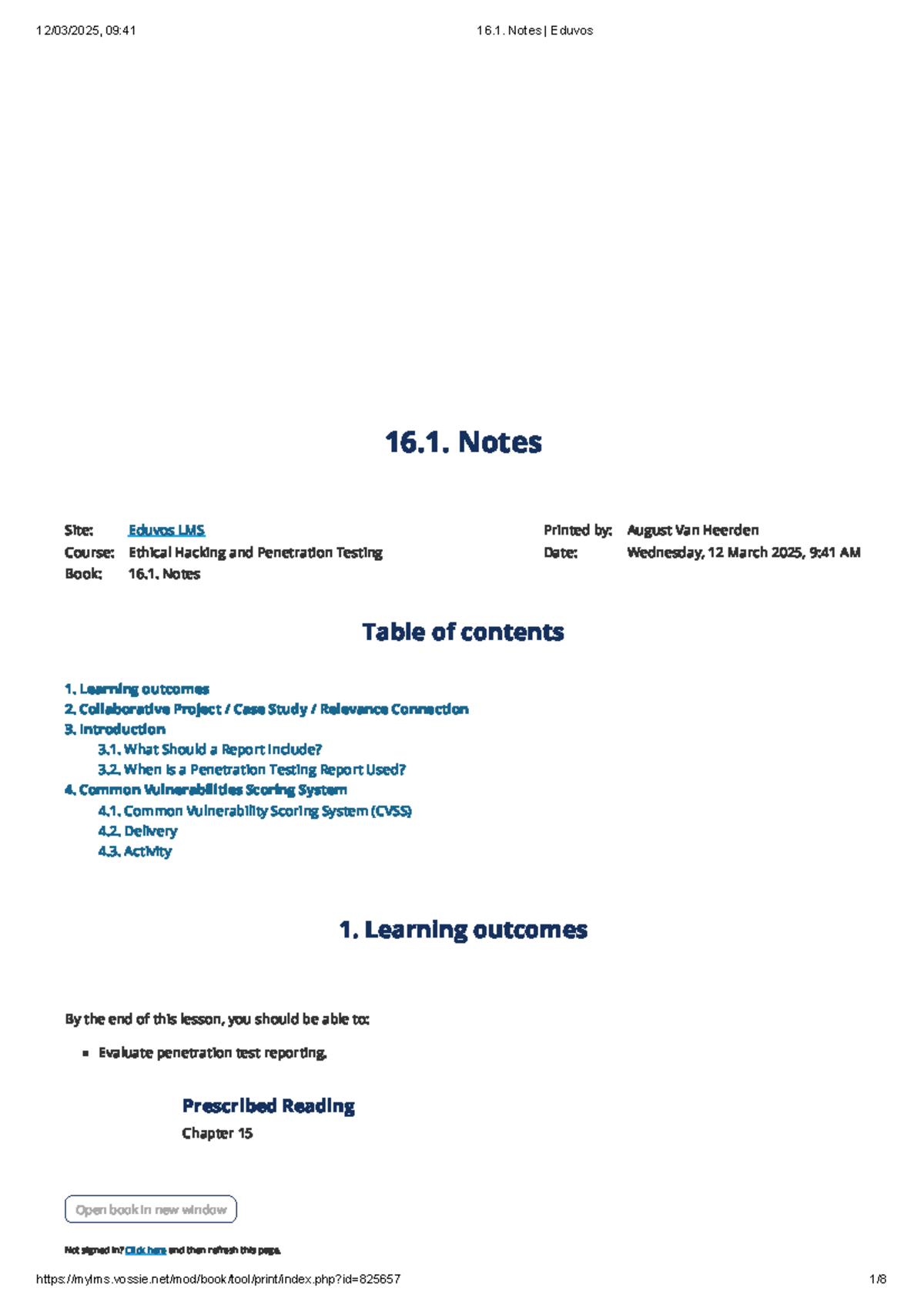 Ethical hacking and penetration testing: 16.1. notes summary and ...