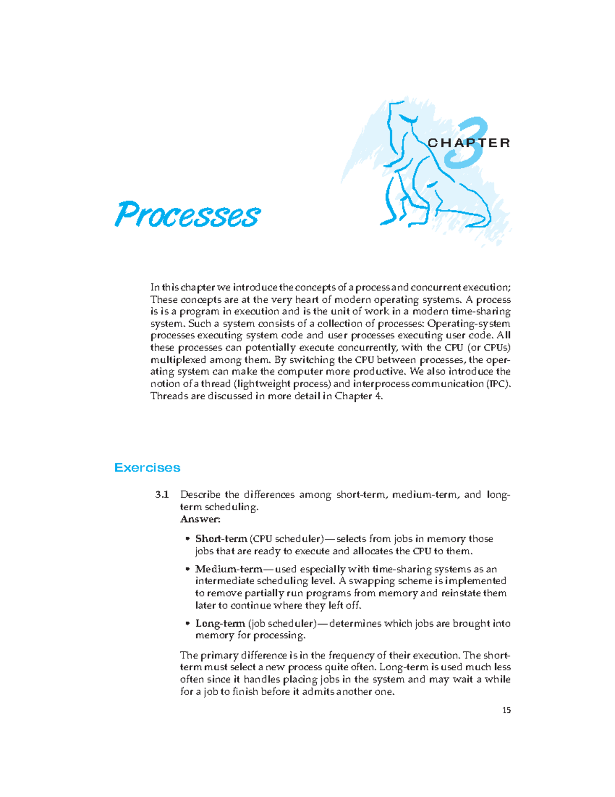 Ch3 - OPERATING SYSTEM - 3 C H A P T E R Processes In this chapter we ...