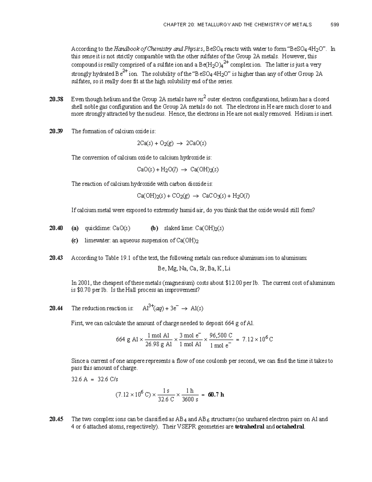 CHAPTER 20: METALLURGY & CHEMISTRY OF METALS - CHEM 101 Notes - Studocu